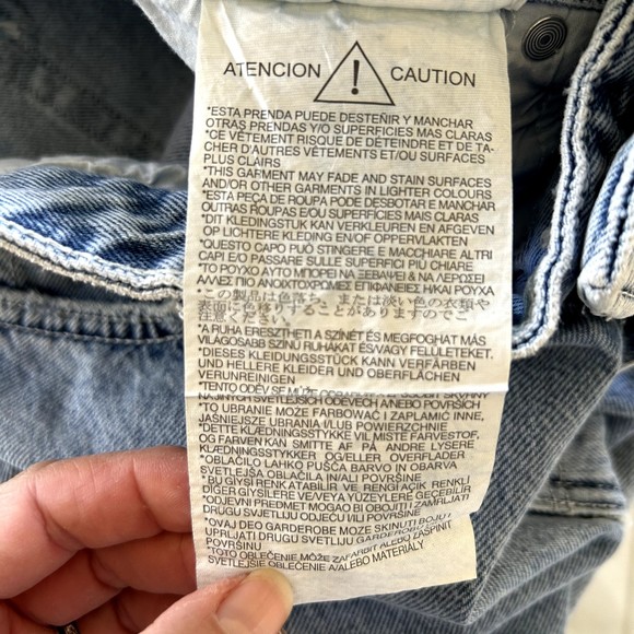 New BERSHKA Womens Blue Jeans Straight Fit High Rise Denim Pants Size US 4/EU 36 - Picture 13 of 13